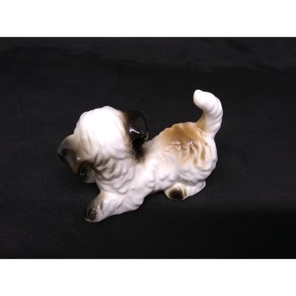 Vintage Enesco cute playful terrier glazed figurine 3" - Picture 10 of 12